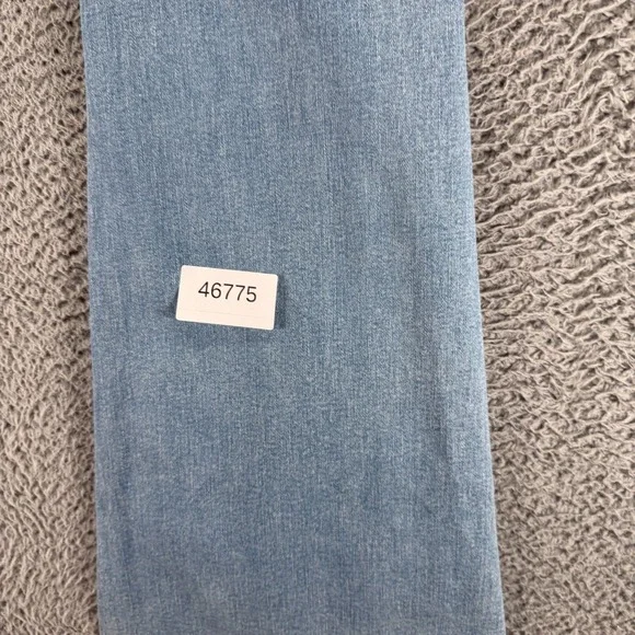 American Eagle Outfitters Luxe Jeans Womens 10 Blue Denim Flared Faded Stretch - Picture 13 of 13